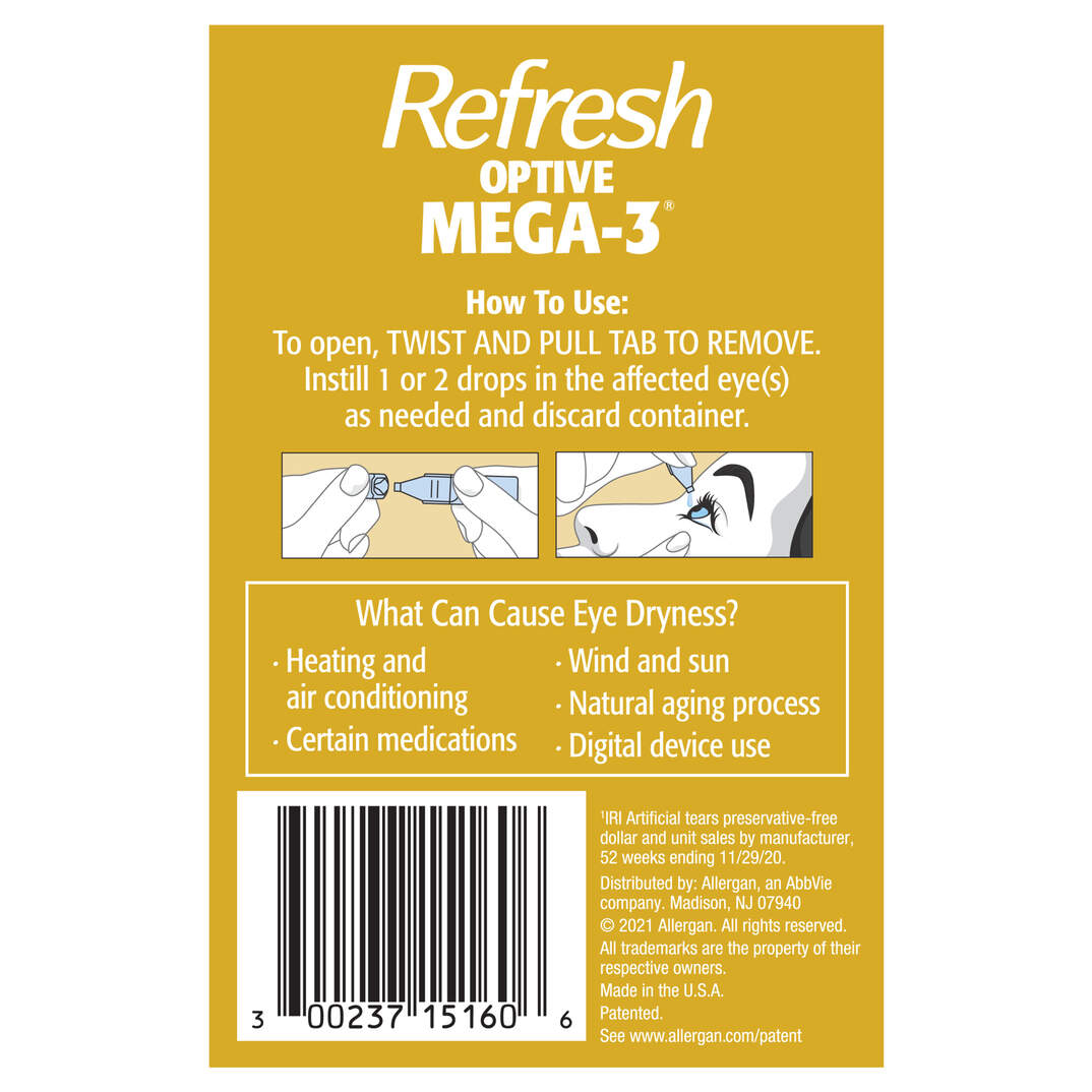 REFRESH OPTIVE MEGA-3&reg; Lubricant Eye Drops image number 10