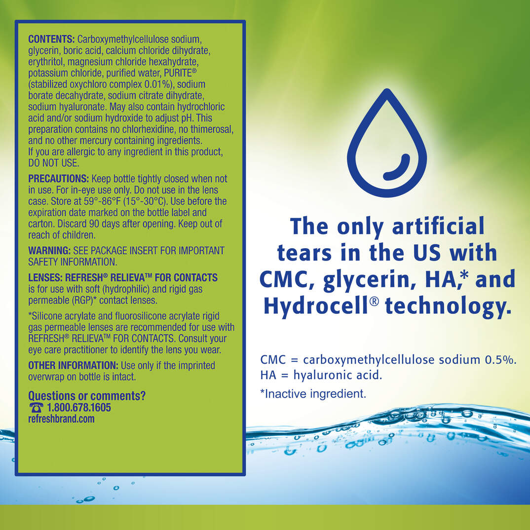 REFRESH&reg; RELIEVA&reg; FOR CONTACTS Lubricant Eye Drops image number 8